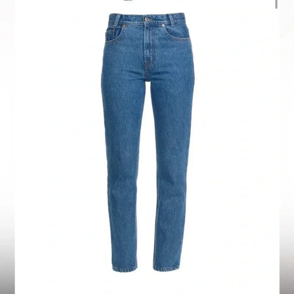 RE/DONE Originals Jeans Academy Fit Straight Leg High Rise Style: 188-3WAHR SAF - Picture 7 of 7